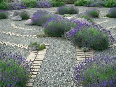 The entrance path to the labyrinth