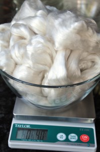 Weighing out the wool