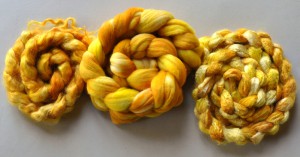 Gold roving braided