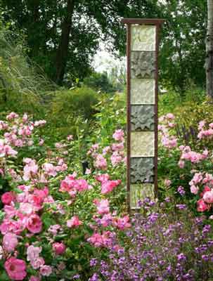 A garden sculpture